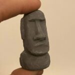 Miniature Moai Statue, Concrete Moai Garden Statue, Easter Island Figurine, Moai face
