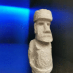 Concrete Moai Garden Statue - Miniature Moai Statue - Monolithic Statues of Easter Island Figurine - Moai Face Gifts for History Buffs