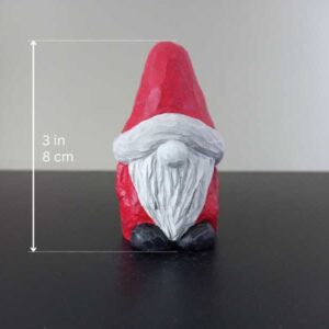Solid Concrete, Hand-Painted Look | Unique Christmas Desk & Shelf Decor