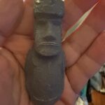 Concrete Moai Garden Statue - Miniature Moai Statue - Monolithic Statues of Easter Island Figurine - Moai Face Gifts for History Buffs